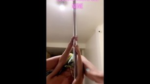 Pole dancing twink