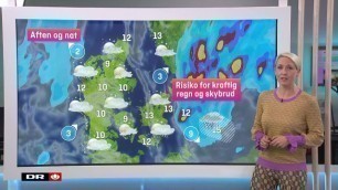 Weather girl Nina Bendixen of DR Danmark jerk off challange