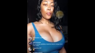 Moriah mills shakes big ass and tits on Instagram Live