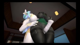 Yiffalicious - Futa Celestia and Chrysalis thighjob