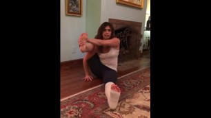 Karen short leg cast yoga