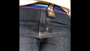 FTM Teen Locked Into Jeans Can't Hold Pee