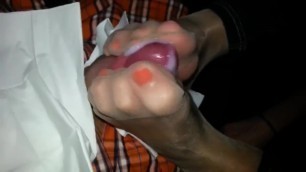 Friend from school gives me footjob in car for driving her home pt. 1