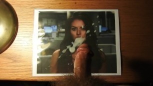 A naked daddy doing a cum tribute to another sexy, stunning girl.