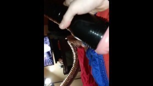 Edging with my Fleshlight and a cockring