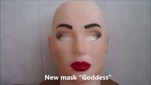 Sexy silicone realistic rubber doll mask
