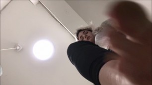 British girl POV stomps you with dirty feet