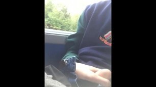 Wanking on bus in public