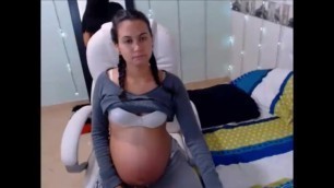 Pregnant Camgirl Celeste and Sofia