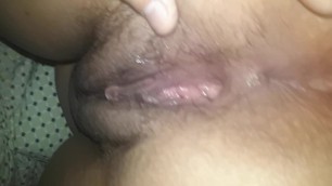 Spreading my asshole and my wet pussy