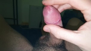HOME ALONE AND JERKING OFF, BIG LOAD!