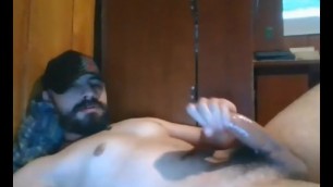 Spanish Big cum on Webcam