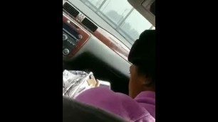 Thot sucking my BBC while her mom sits in front seat (IG:_King_Zion_)