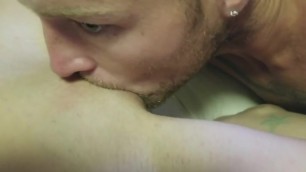 eating wifes pussy while rolling hard