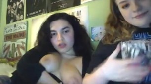 Omegle two friends showing tits and ass