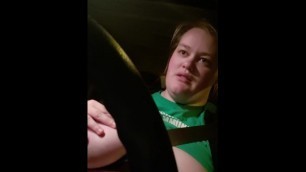 Slut driving with tits out and dirty talking - part 3