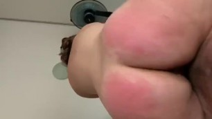 PAWG girlfriend rides while having her ass punished