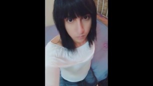 sexy teen crossdresser masturbation