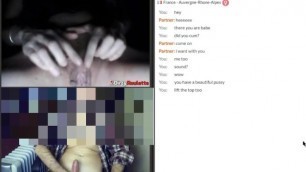 French sexy skinny girl spreads legs and does anal for my cum [Omegle}