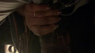 Part 3-pulling the cum out of my stepbrothers dick he moans hard at the end