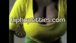 HOLLY HIMALAYAS SHAKES TITS 1ST TIME ON CAMERA BIGGEST NATURAL TITS EVER