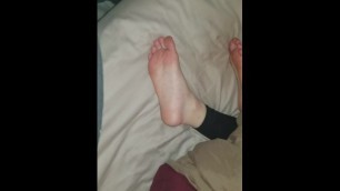 Ex's sleeping drunk feet