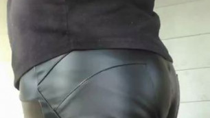 Faux leather leggings