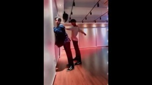 hot korean guys grinding eachother on the wall