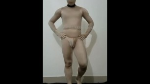 Zentai spandex skin suit. Zentaisspandex skin  color body suit dress