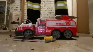 Firefighter Stomping Toy Truck