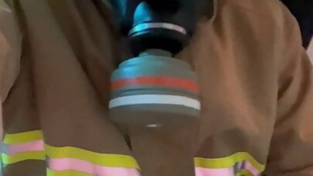 Feuerwehrmann in Sling