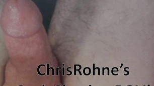 Shaving my cock and balls (and precumming while doing it)