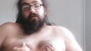 german fat bear talks about his gaining dreams and cums