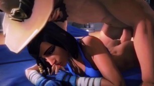 Pharah Thicc Teen Plowed Laying Down