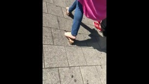 Candid arab soles mature slow-motion