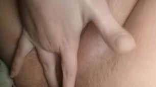 Stuffing panties in my chubby wet pussy