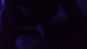 GF giving that sloppy deepthroat in the dark