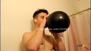 Justin Blowing Balloons Video 2