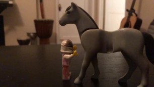 Stormtrooper gets his ass eaten out by Horse!