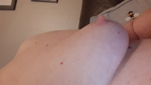 Abusing my little titties