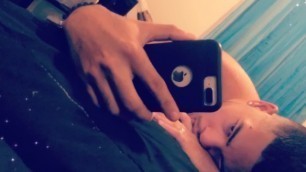 Latino Rican dancing in bed